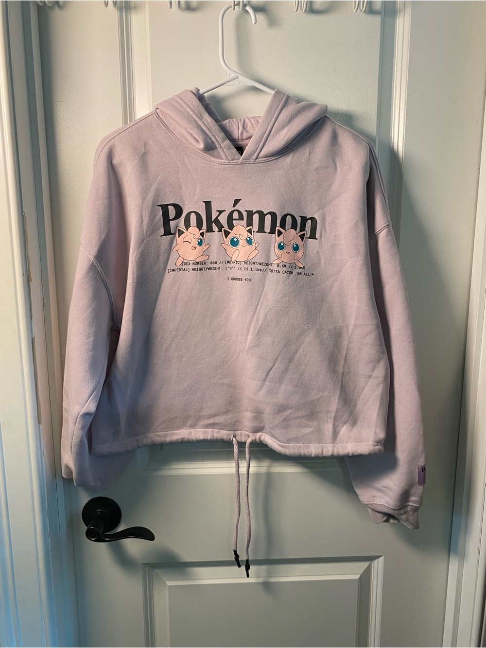 Divided Pink Pokémon Jigglypuff Graphic Hoodie